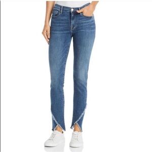 Women's Frame Le Skinny De Jeanne Asymmetrical Hem Jeans - 26